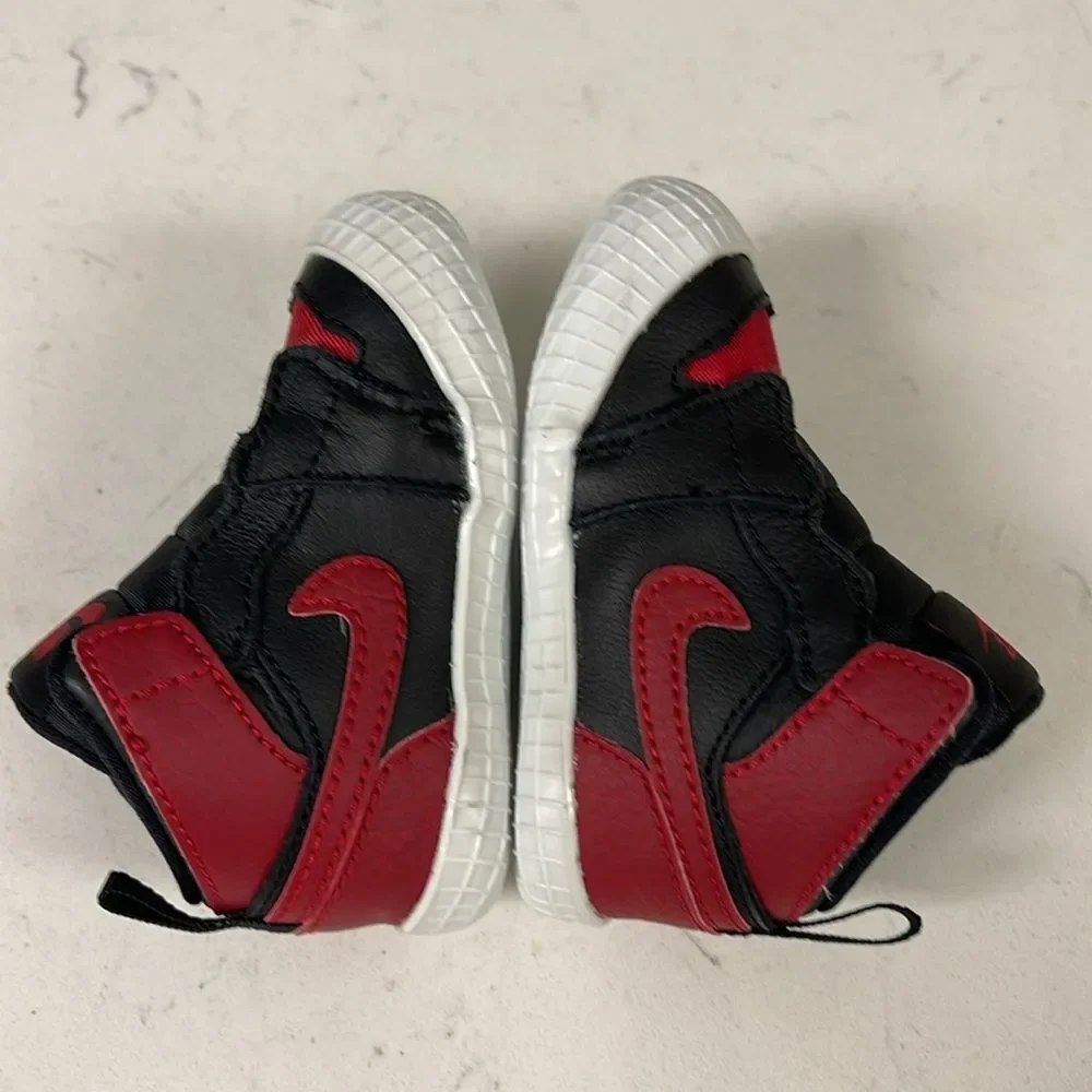 2019 Air Jordan 1 Crib Bootie 'Banned' Size 3C AT3745-023 Red & Black